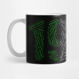 1916 Easter Rising Word Art Mug